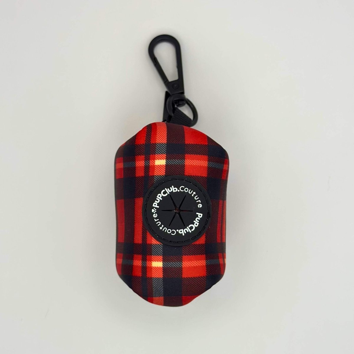 Dog Poo Bag Holder – Red Tartan