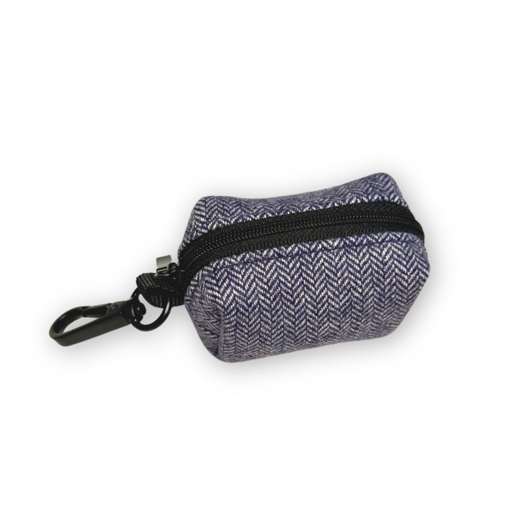 PupClub Poo Bag Holder – Tweed Blue