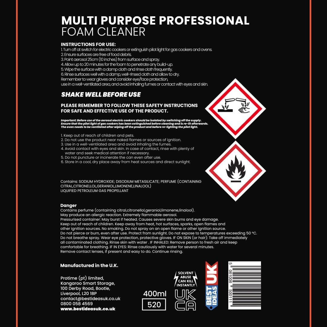 Profoam Oven & Hob Cleaner – Fresh Lemon