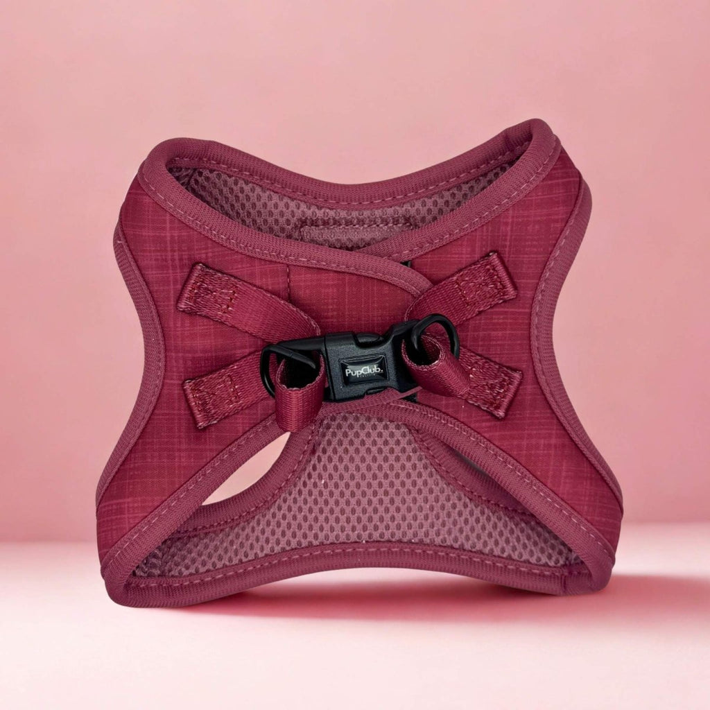 PupClub Puppy Step-In Harness – Berry Red