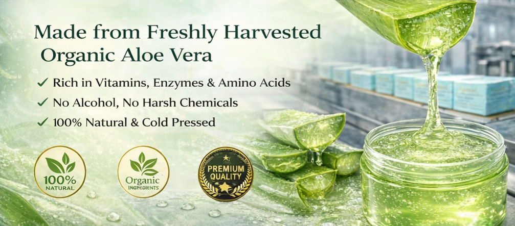 Aloe Vera Gel – Face, Body & Hair – 300g