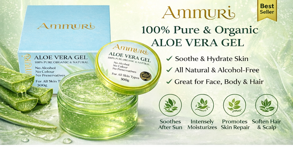 Aloe Vera Gel – Face, Body & Hair – 300g