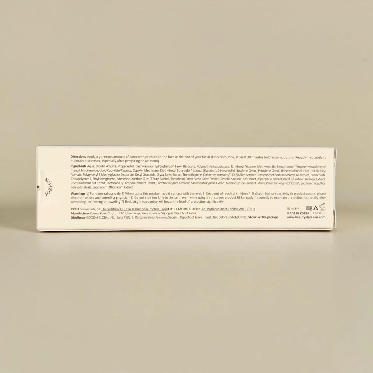 Beauty of Joseon - Relief Sun: Rice + Probiotics SPF50+ PA++++ 50ml