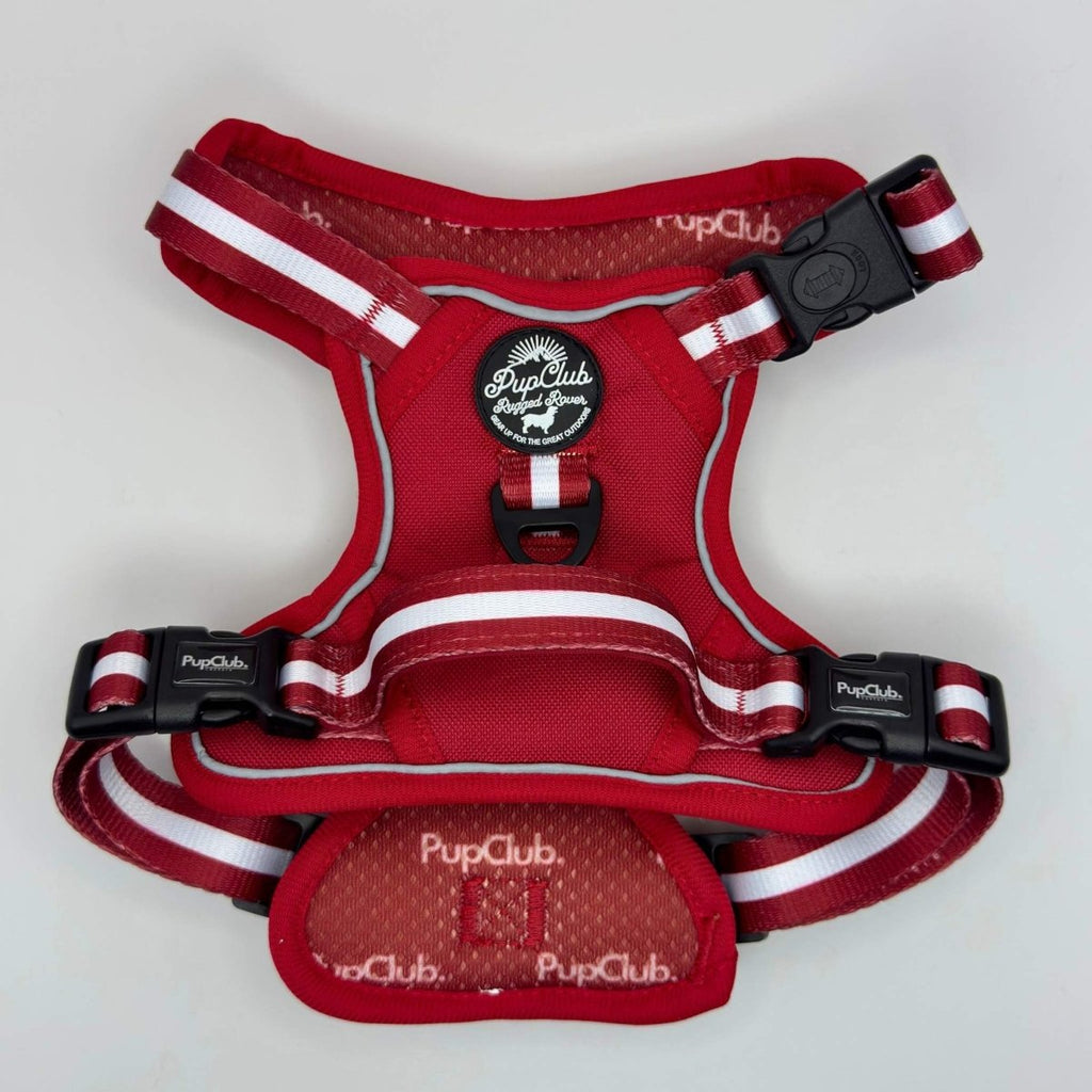Rugged Rover™ No-Pull Dog Harness – Berry Red