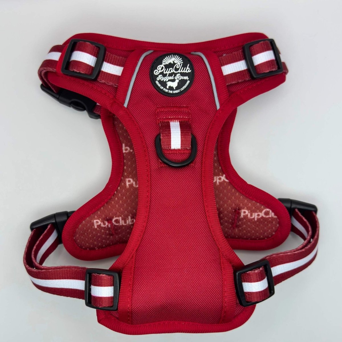 Rugged Rover™ No-Pull Dog Harness – Berry Red