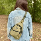 PupClub Dog Walking Sling Backpack – Khaki Green