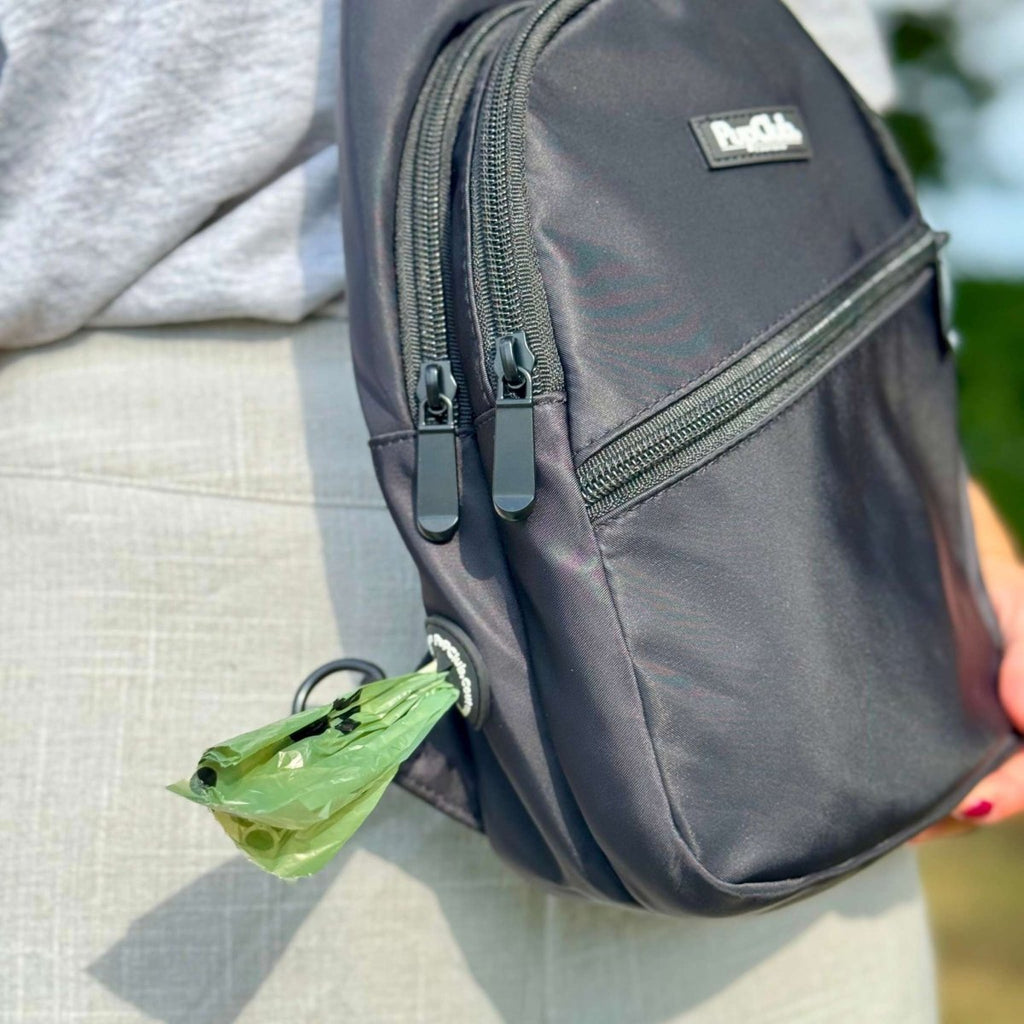 PupClub Dog Walking Sling Backpack – Khaki Green