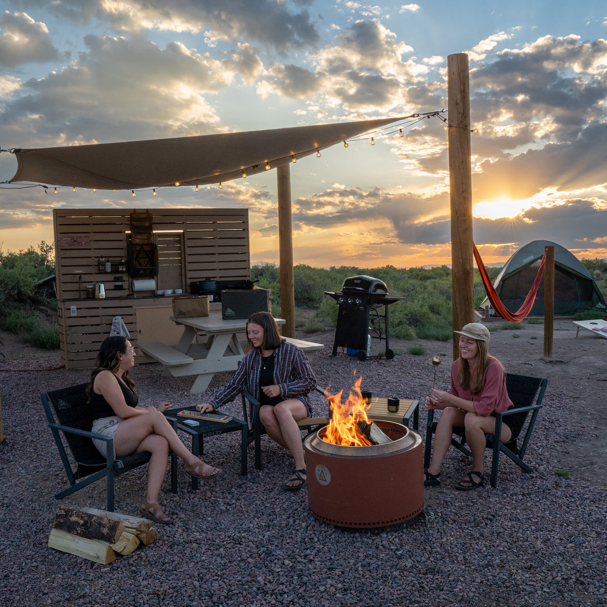 Rad-Arondack Camping Chair – Black Fern