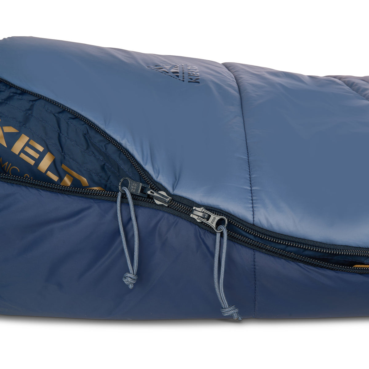 Kelty Cosmic Synthetic 20°F (-7°C) Sleeping Bag - Regular - Pageant Blue/Bering Sea/Dull Gold