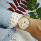Tommy Hilfiger 1781943 Jenna Women's Gold Mesh Watch
