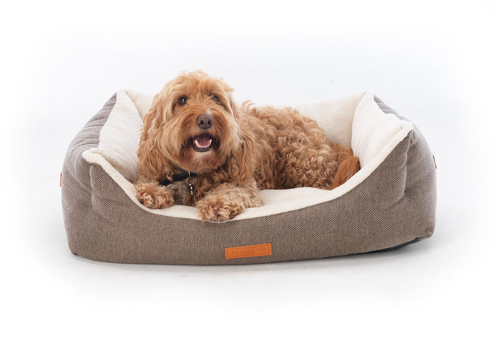 Ralph & Co Lincoln Tweed Bolster Dog Bed