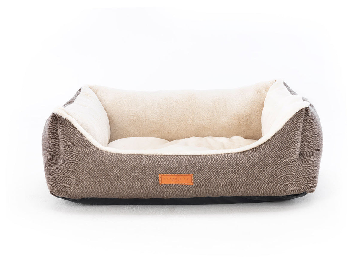 Ralph & Co Lincoln Tweed Bolster Dog Bed