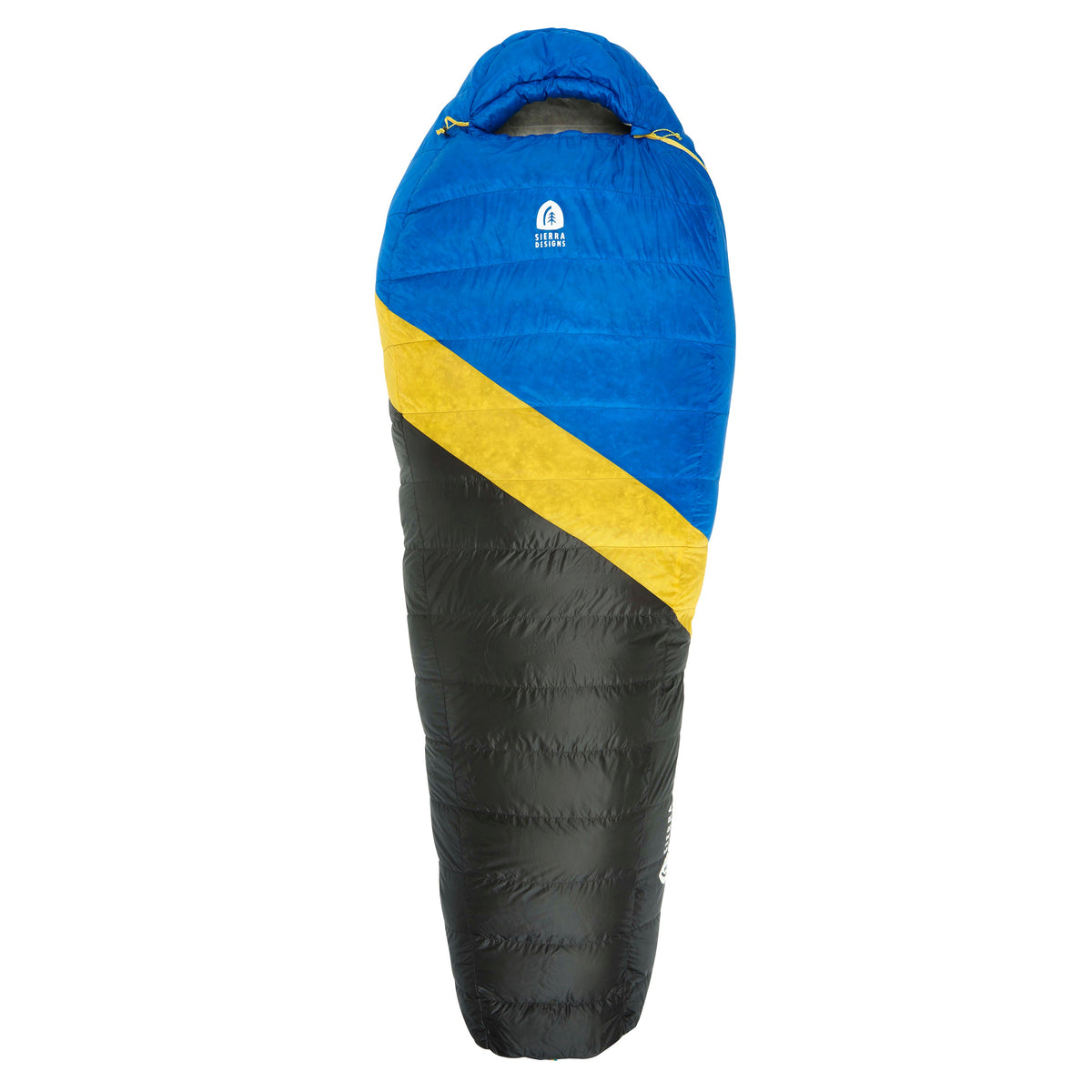 Sierra Designs Nitro 35°F (-3°C) 800-Fill DriDown Sleeping Bag - Long - Blue/Yellow/Peat