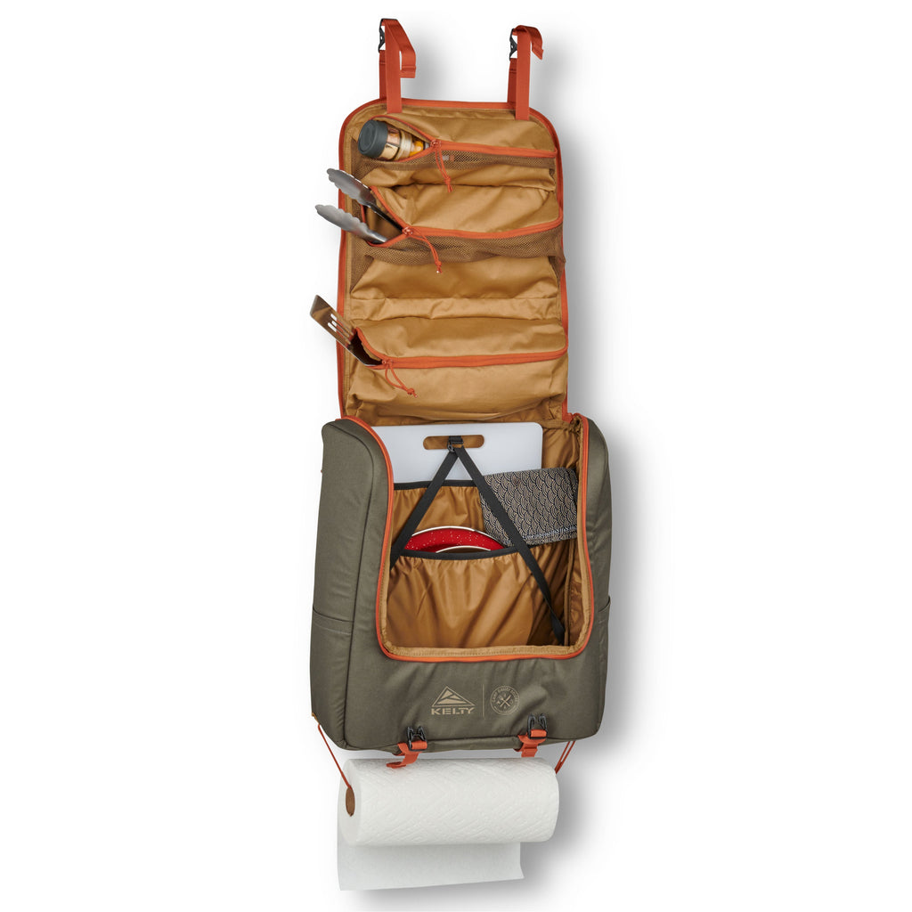 Kelty Camp Galley Deluxe Camp Kitchen Organiser - Beluga/Dull Gold