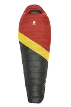 Sierra Designs Nitro 20°F (-7°C) 800-Fill DriDown Sleeping Bag - Long - Red/Yellow/Peat