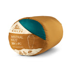 Kelty Kids' Mistral 20°F (-7°C) Synthetic Sleeping Bag - One Size - Woodthrush/Deep Lake/Malachite
